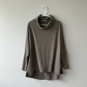 Soft Surroundings cowl neck long sleeve high-low tunic